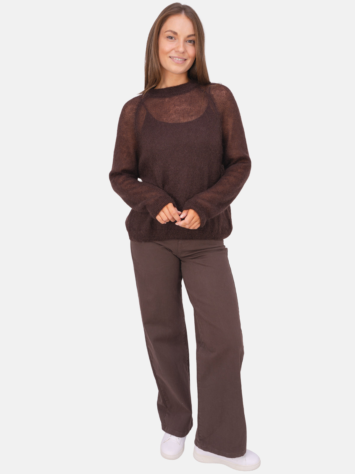 Mohair Strickpullover Chelsea #Farbe_Mokka