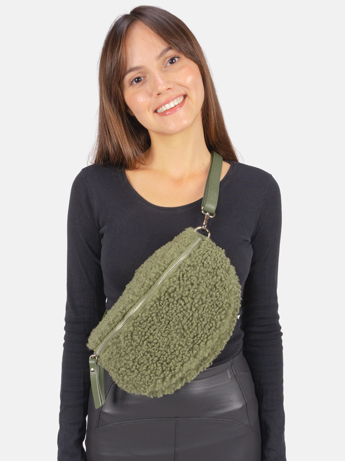 Stofftasche Crossbody Bag mittelgroß - Curly - mehrere Farben