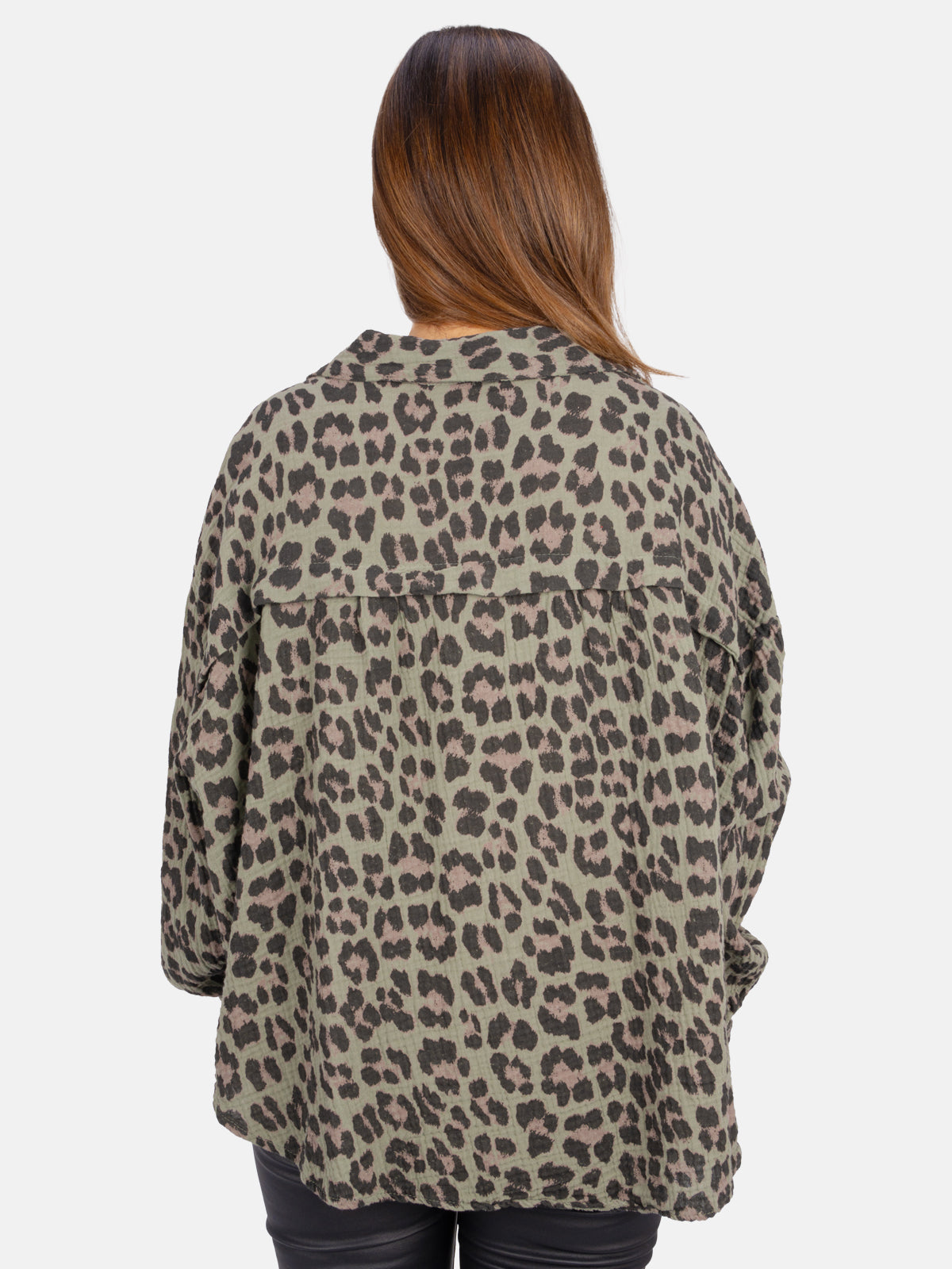 Leo Queen Musselinbluse - Leo Print