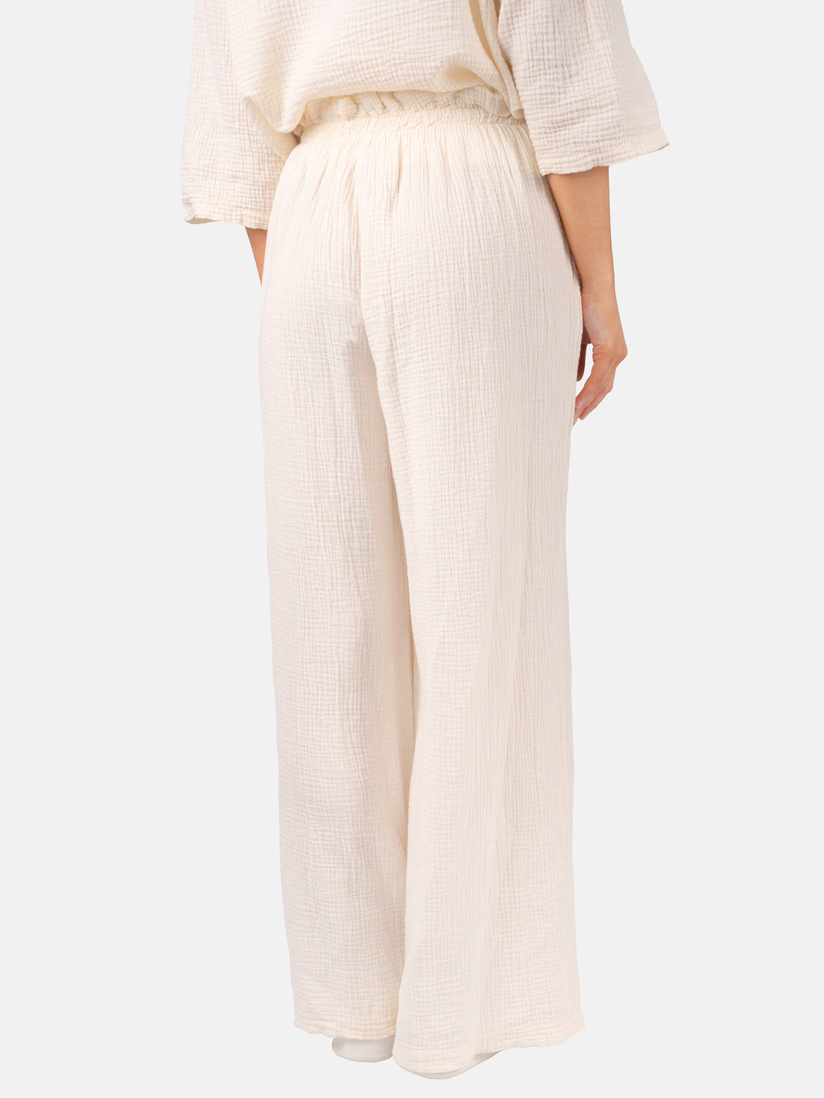 Lockere Musselinhose Liska in Creme #Farbe_Creme