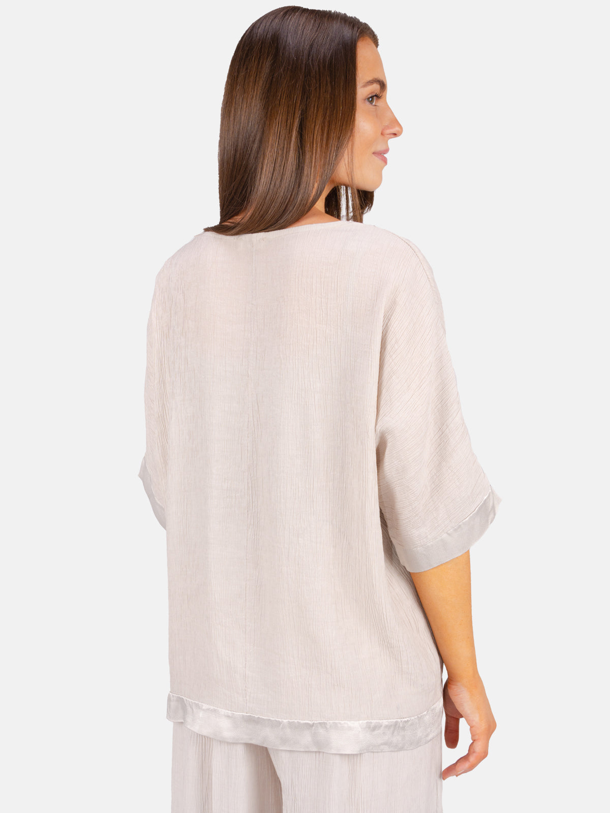 Crinkle Bluse halbarm - Stella