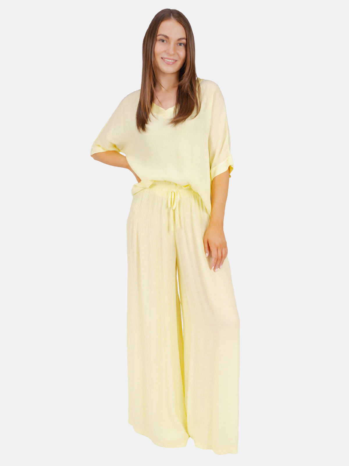 Crinkle Bluse halbarm - Stella