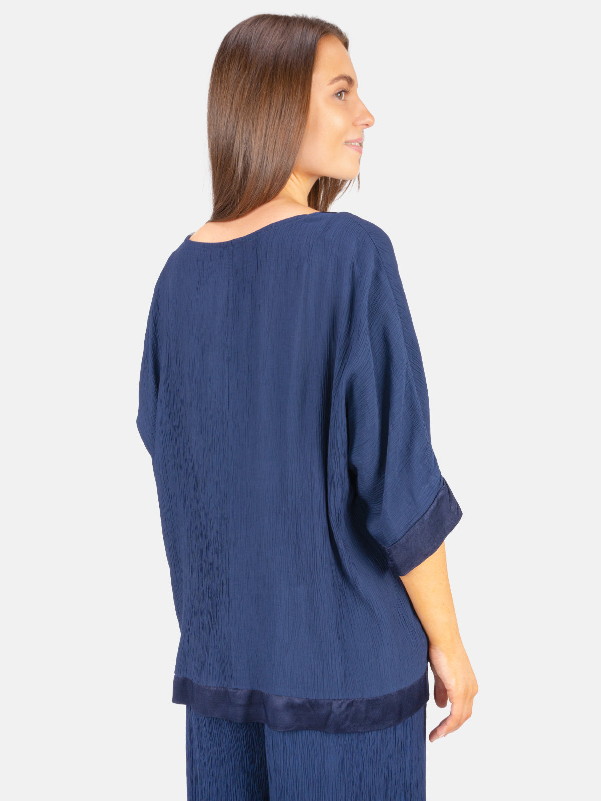 Crinkle Bluse halbarm - Stella
