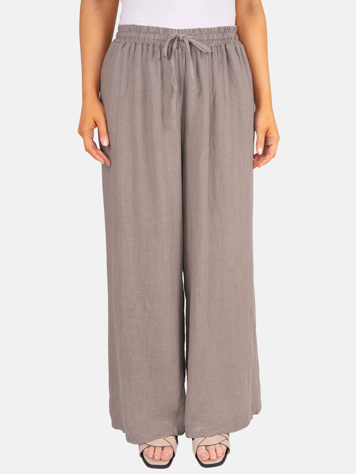 Leinenhose Perla mit Kordelzug