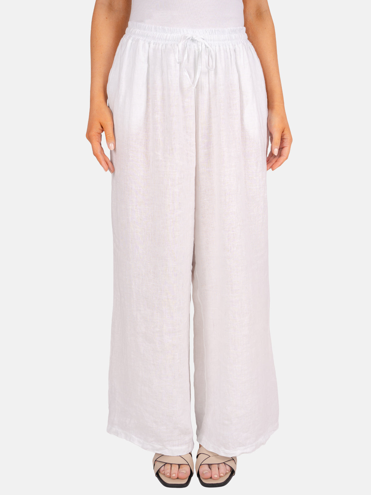 Leinenhose Perla mit Kordelzug