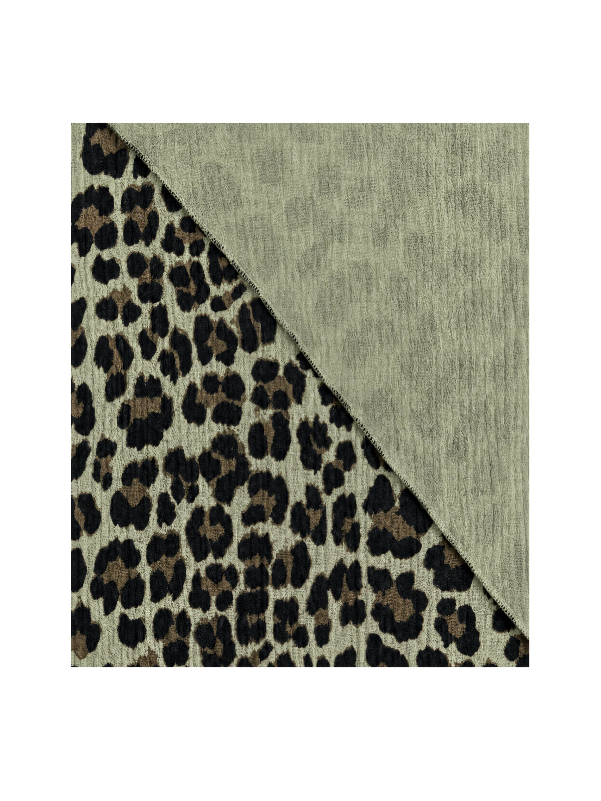 Musselin Dreieck Schal - Sydney in Khaki Leo #Farbe_Khaki Leo
