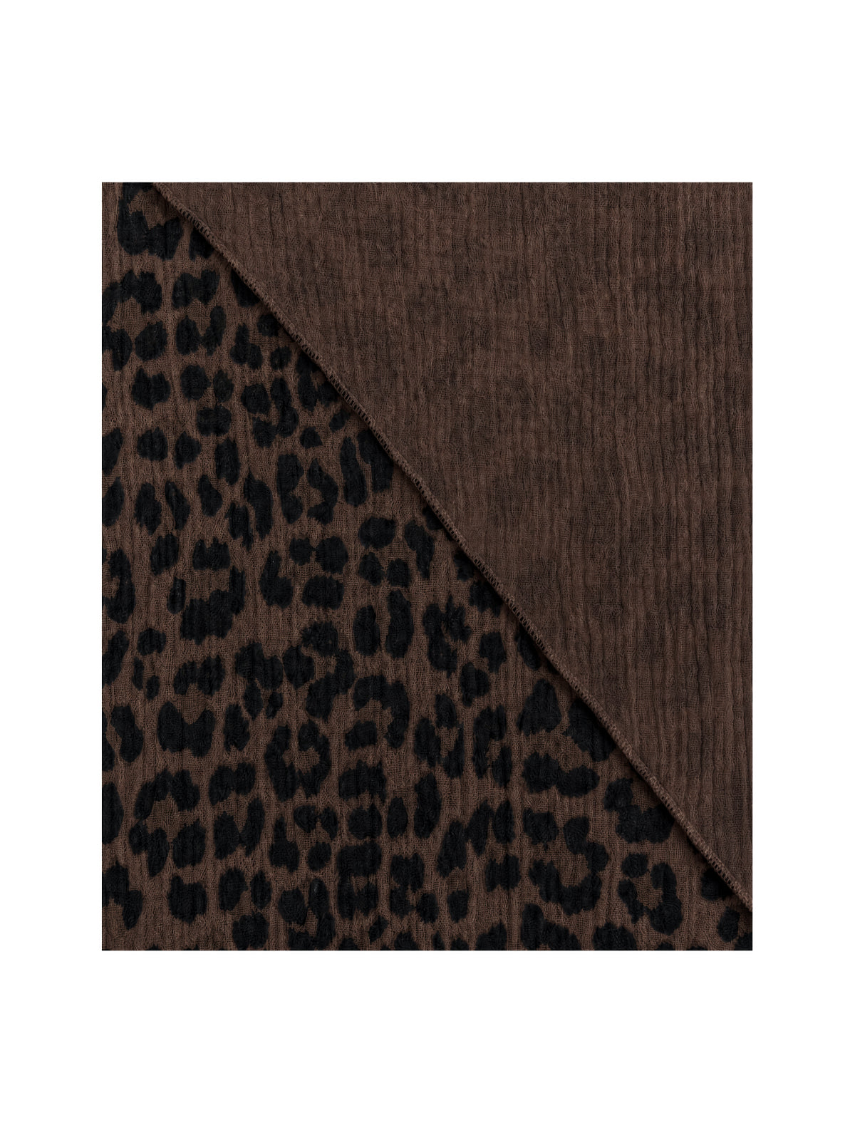 Musselin Dreieck Schal - Sydney in Mokka Leo #Farbe_Mokka Leo