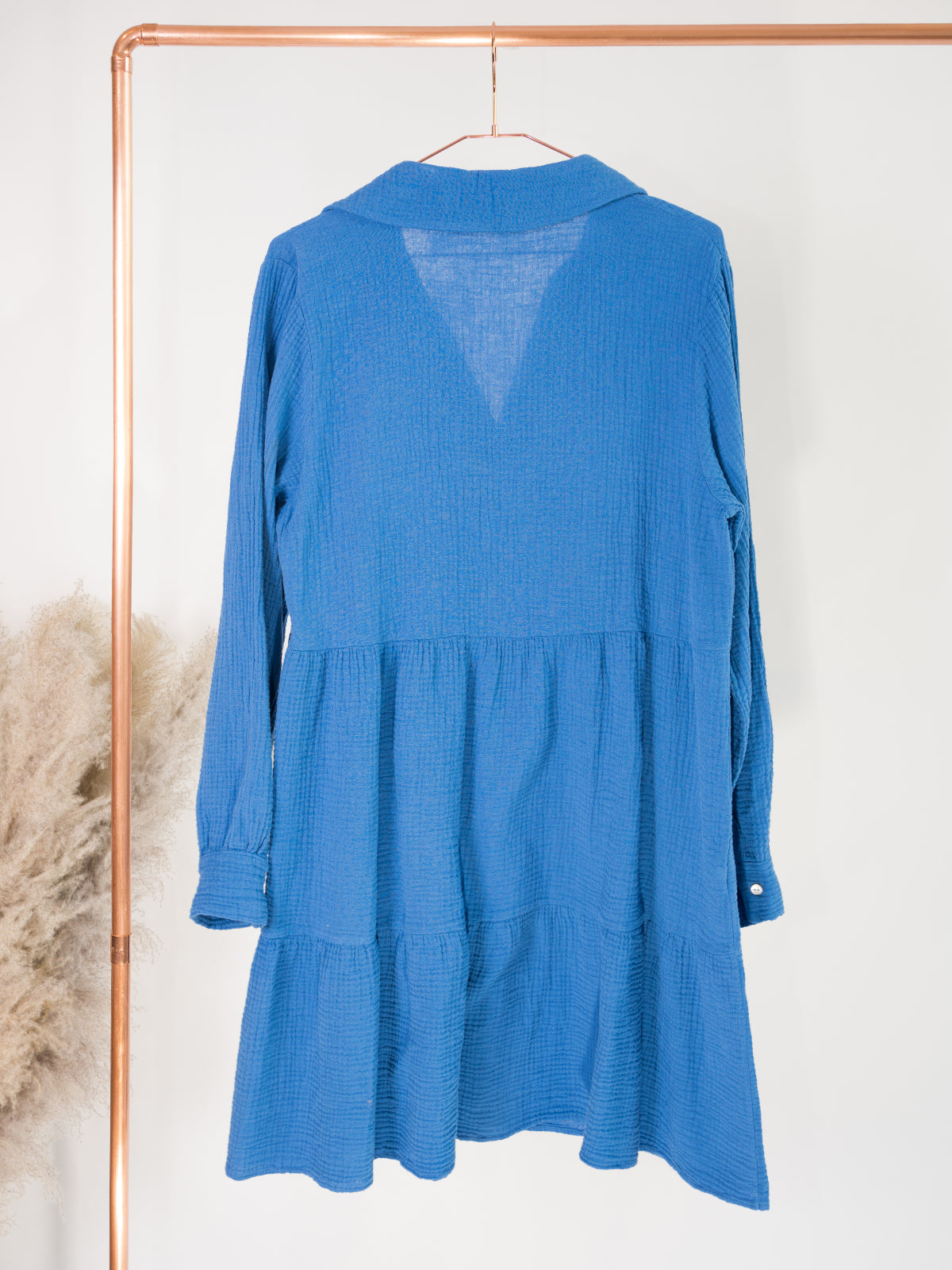 Musselin Blusenkleid - atlantic blue - Susan